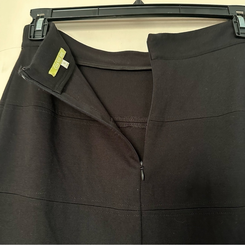 Gianna Bini Pencil Skirt Black Stretchy Sz 10